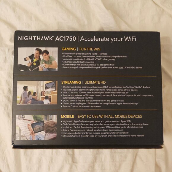 Netgear Nighthawk AC1750 Wifi Router - R6700 - Picture 2 of 10